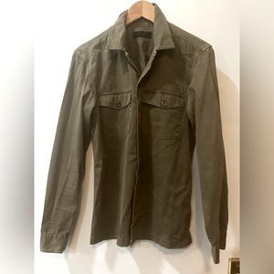 All Saints army green over shirt